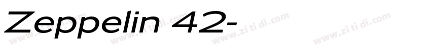 Zeppelin 42字体转换